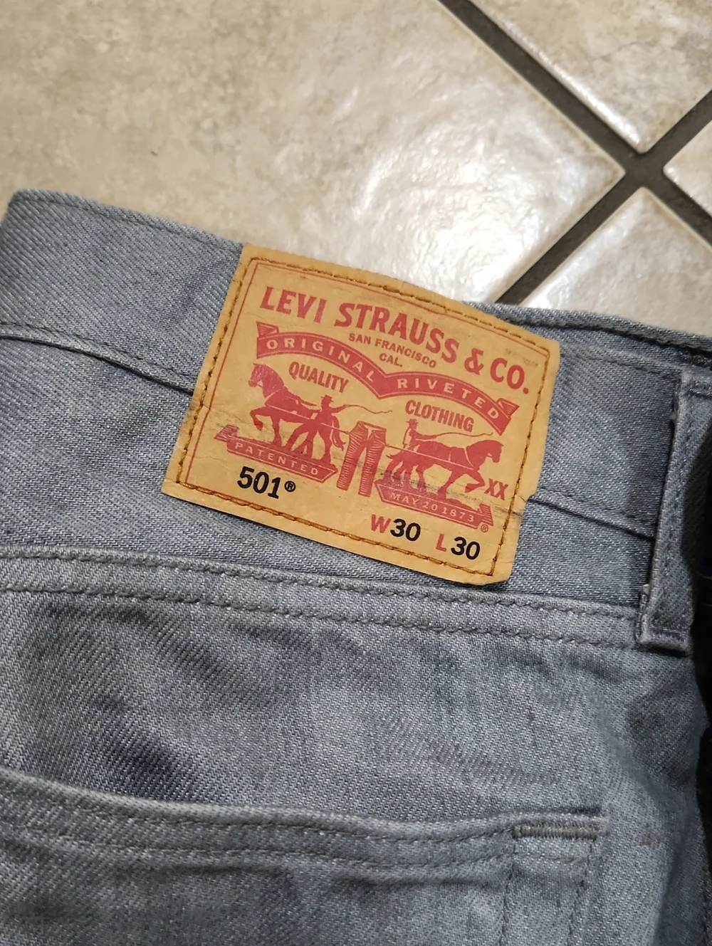 Levi's Men's 501 Straight Jeans - Bundle Of 3 Black, Light Gray, Dark Blue